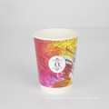 High quality disposable take away coffee tea printed eco paper cups